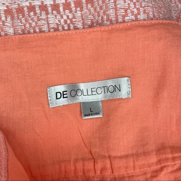 De Collection Peach Embroidered Skirt L - Picture 11 of 12